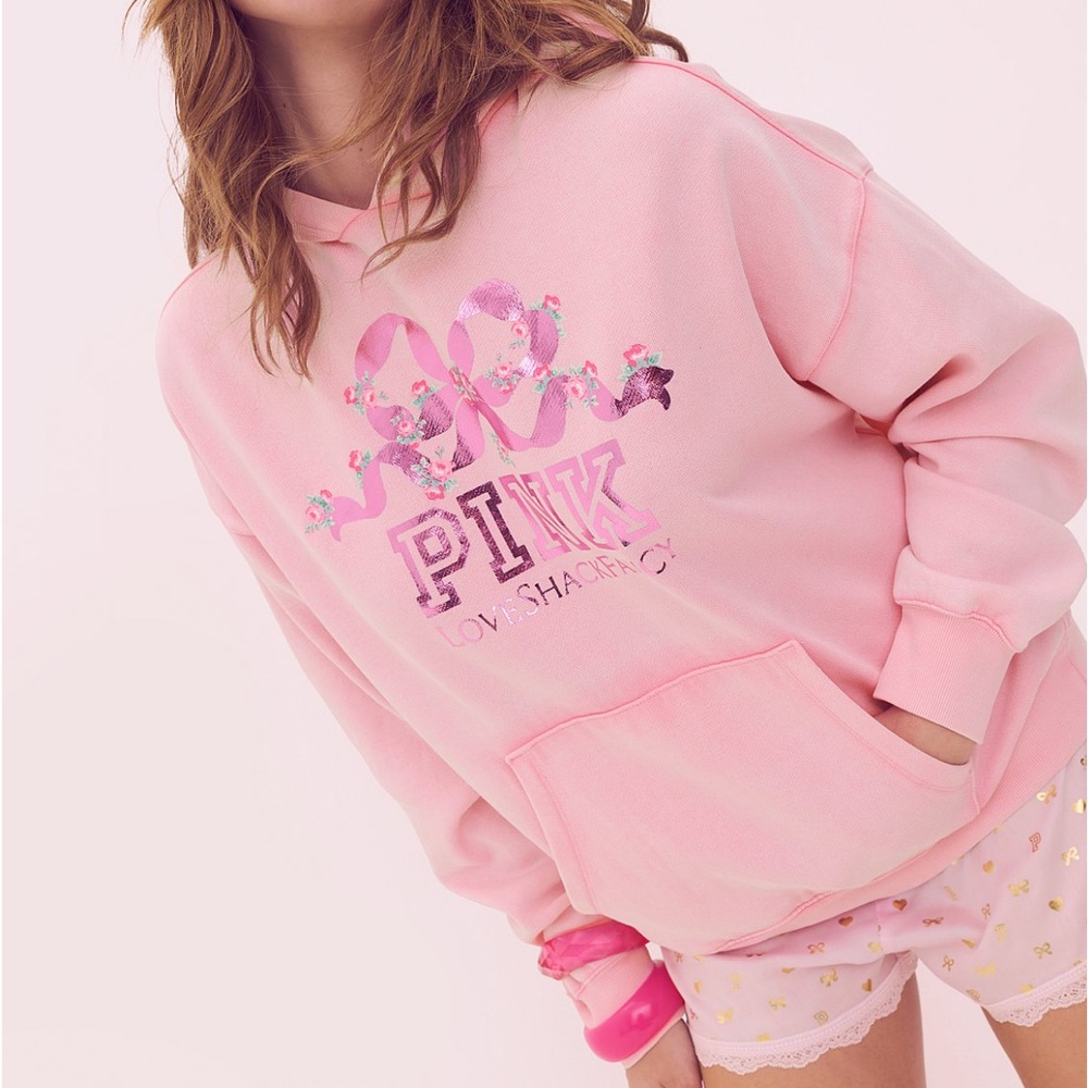 LoveShackFancy x PINK Oversized Hoodie
